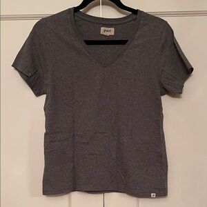 Pact Women's Charcoal V-Neck Tee